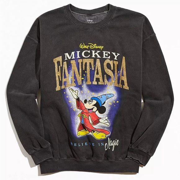 Disney Other - Disney Fantasia Mickey Mouse UO Exclusive Crew Neck Sweatshirt
